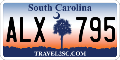 SC license plate ALX795