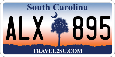 SC license plate ALX895