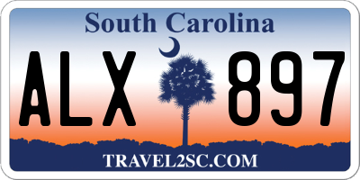 SC license plate ALX897
