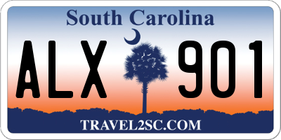 SC license plate ALX901