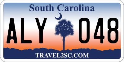 SC license plate ALY048