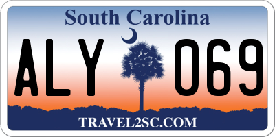 SC license plate ALY069