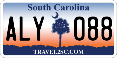 SC license plate ALY088
