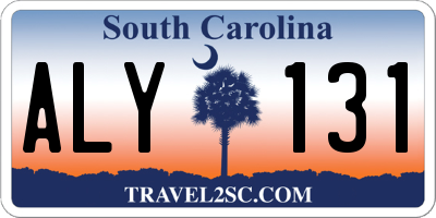 SC license plate ALY131