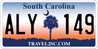 SC license plate ALY149