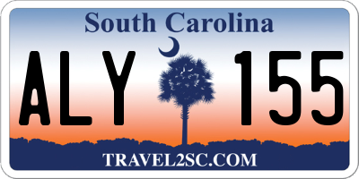 SC license plate ALY155
