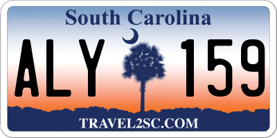 SC license plate ALY159