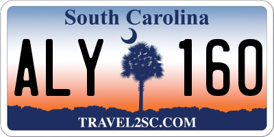 SC license plate ALY160