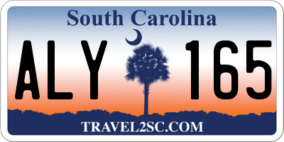 SC license plate ALY165