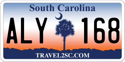 SC license plate ALY168