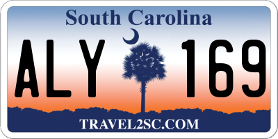 SC license plate ALY169
