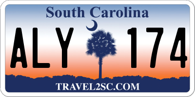 SC license plate ALY174
