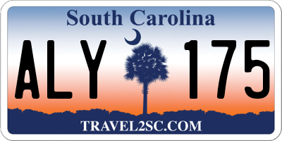 SC license plate ALY175