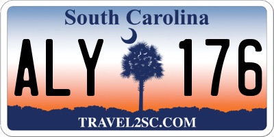 SC license plate ALY176