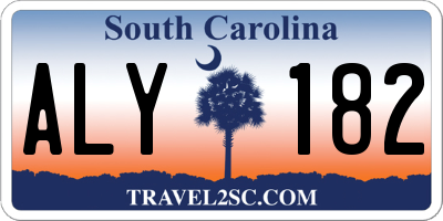 SC license plate ALY182