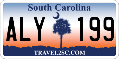 SC license plate ALY199