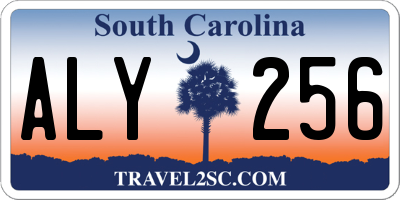 SC license plate ALY256