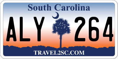 SC license plate ALY264
