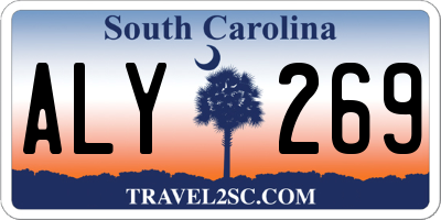 SC license plate ALY269
