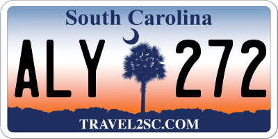 SC license plate ALY272