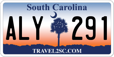 SC license plate ALY291