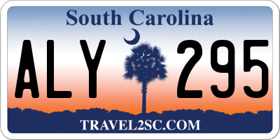 SC license plate ALY295