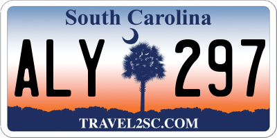 SC license plate ALY297