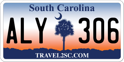SC license plate ALY306
