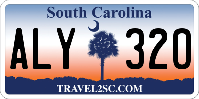 SC license plate ALY320