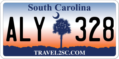 SC license plate ALY328