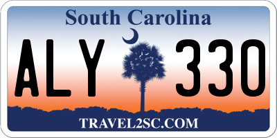 SC license plate ALY330