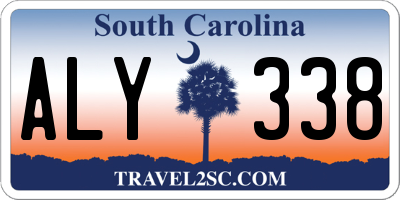SC license plate ALY338
