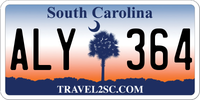 SC license plate ALY364