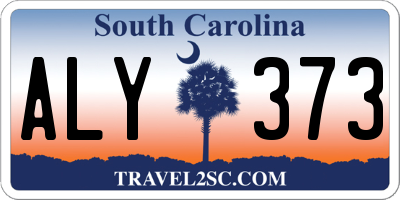 SC license plate ALY373