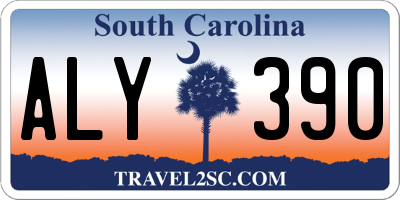 SC license plate ALY390