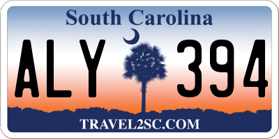 SC license plate ALY394