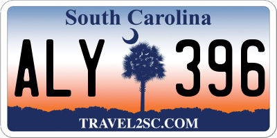 SC license plate ALY396