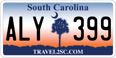 SC license plate ALY399