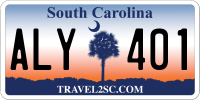 SC license plate ALY401