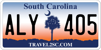 SC license plate ALY405