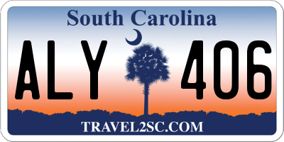SC license plate ALY406