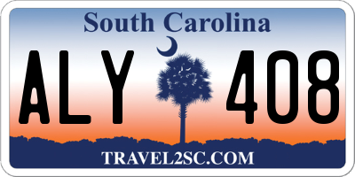 SC license plate ALY408