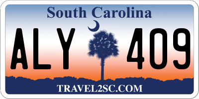 SC license plate ALY409