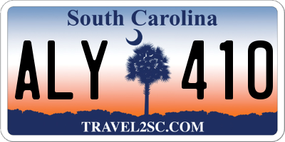 SC license plate ALY410