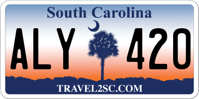 SC license plate ALY420
