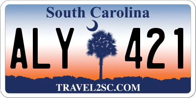 SC license plate ALY421