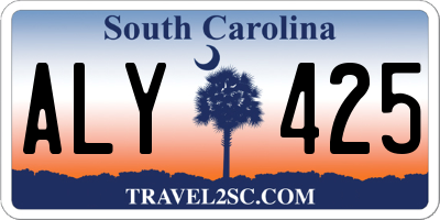 SC license plate ALY425