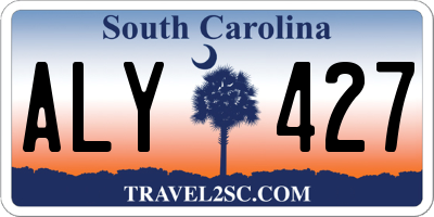 SC license plate ALY427