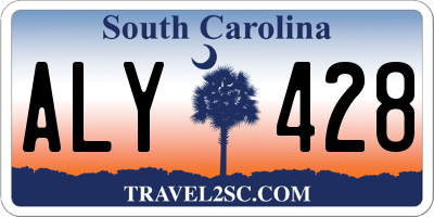 SC license plate ALY428