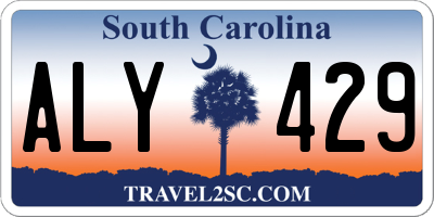 SC license plate ALY429